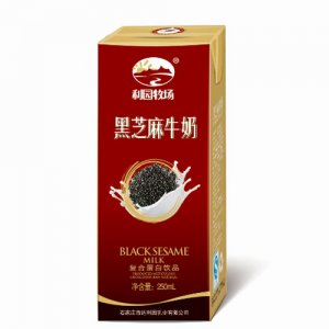 利园牧场黑芝麻牛奶盒装饮品