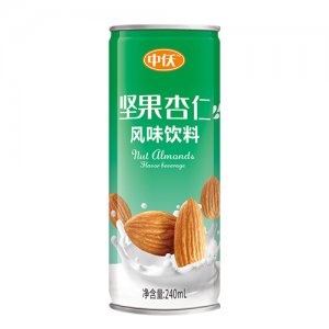 中仸坚果杏仁风味饮料240ml瓶装
