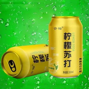 介恬低糖柠檬味苏打饮料310ml