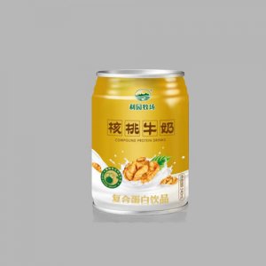 利园牧场乳业铁罐核桃牛奶饮品