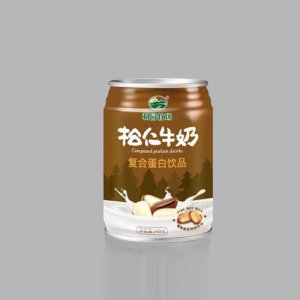 利园牧场乳业铁罐松仁牛奶饮品