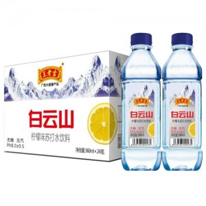 王老吉白云山柠檬苏打水饮料360mlx24瓶