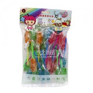 良之优品彩色水果棒棒糖袋装
