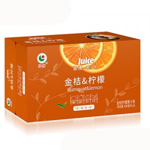 绿情金桔柠檬果汁茶400mlx15瓶