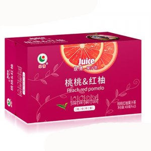 绿情桃桃红柚果汁茶400mlx15瓶
