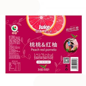 绿情桃桃红柚果汁茶饮料箱装