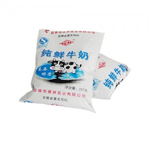 福淋塑袋装纯鲜牛奶