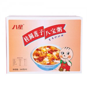 八星桂园莲子八宝粥360克x12罐
