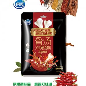 伊顺190g骨汤火锅汤料红油辣汤