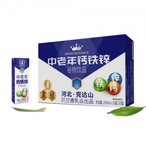 完达山贝兰德中老年钙铁锌谷物饮品标箱