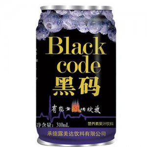 纯旺黑码营养素果汁310ml