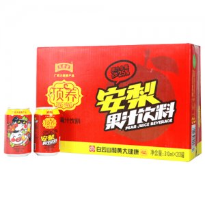 王老吉安梨果汁饮料310mlx24罐