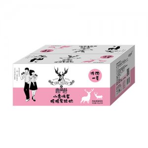 鹿角巷小鹿喝莓摇摇果粒奶风味固体饮料120gx20杯