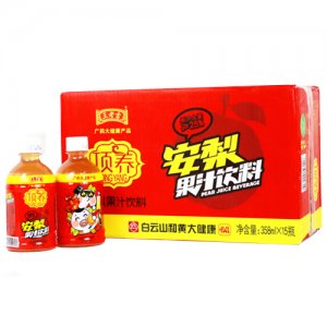 王老吉安梨果汁饮料358mlx15瓶