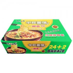 中旺面馆红烧排骨面箱装