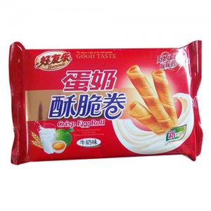 好友乐蛋奶酥脆卷牛奶味