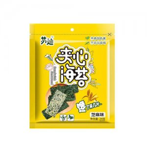 苏迪大片夹心海苔芝麻味袋装24g