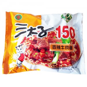 三太子150香辣牛肉面袋装