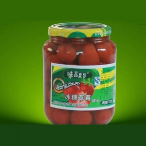味品果园冰糖草莓罐头770g