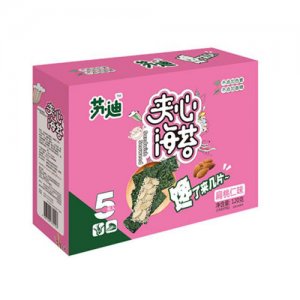 苏迪大片夹心海苔扁桃仁味礼盒装120g