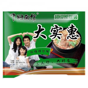 中旺面馆方便面红烧排骨味