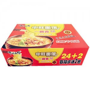 中旺面馆红烧牛肉面箱装