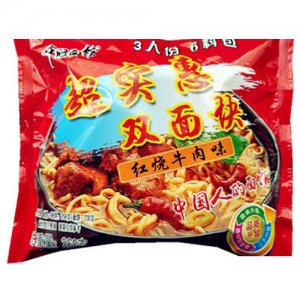 中旺面馆红烧牛肉味260g方便面