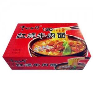 中旺面馆130红烧牛肉面箱装