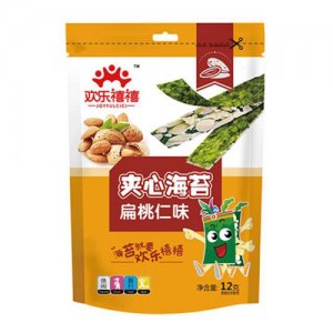 欢乐禧禧夹心海苔扁桃仁味12g自立袋