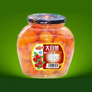 味品果园糖水山楂罐头888g