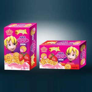皇冠世家草莓味灌心饼
