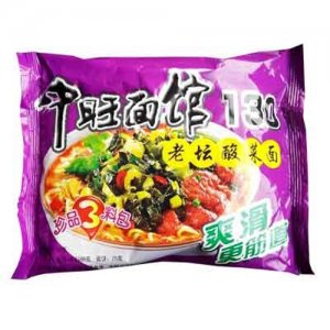 中旺面馆130老坛酸菜面袋装