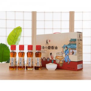 宏发祥古法小磨香油120mlx4瓶
