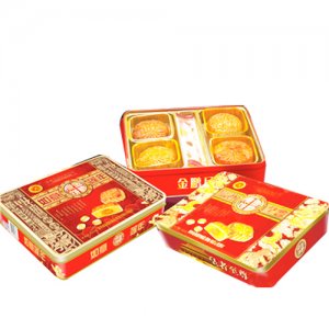 金鹏如意莲年月饼皇者至尊月饼420克X12罐