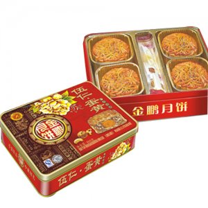 金鹏伍仁蛋黄月饼500克X12盒