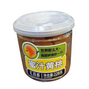 汇百香蜜汁黄桃228g