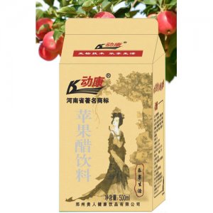 动康美女500ml纸盒低糖直饮苹果醋