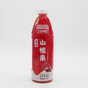 亿佳果园消消山楂果山楂汁塑料瓶1.25L