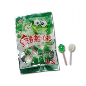 泰茂绿青蛙棒棒糖