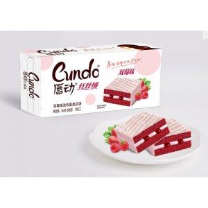 唇动红丝绒双莓味x6盒装休闲食品