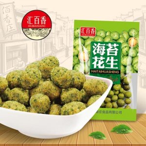 汇百香海苔花生108g休闲食品