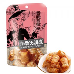 加勒比海盗香脆香蕉卷72g