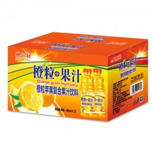 鲜之酷橙汁600ml外箱