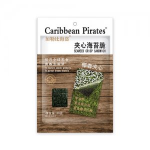 加勒比海盗椰蓉夹心海苔脆30g