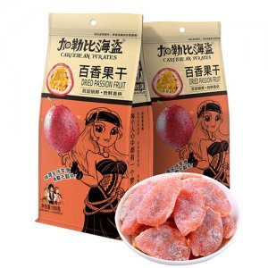 加勒比海盗百香果干100g