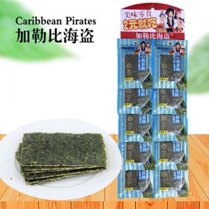 加勒比海盗夹心海苔脆芝麻夹心味10.2g