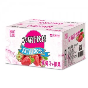 真果甘露草莓汁600ml外箱