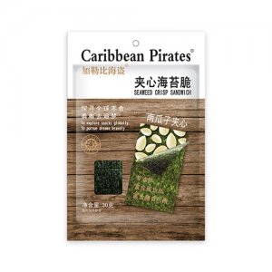 加勒比海盗南瓜子夹心海苔脆30g