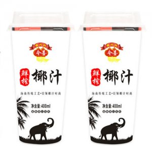 今喜鲜榨椰汁杯装400毫升
