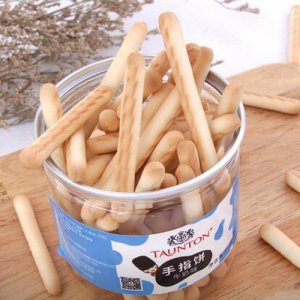汤顿手指饼干办公室休闲零食饼干125g蓝